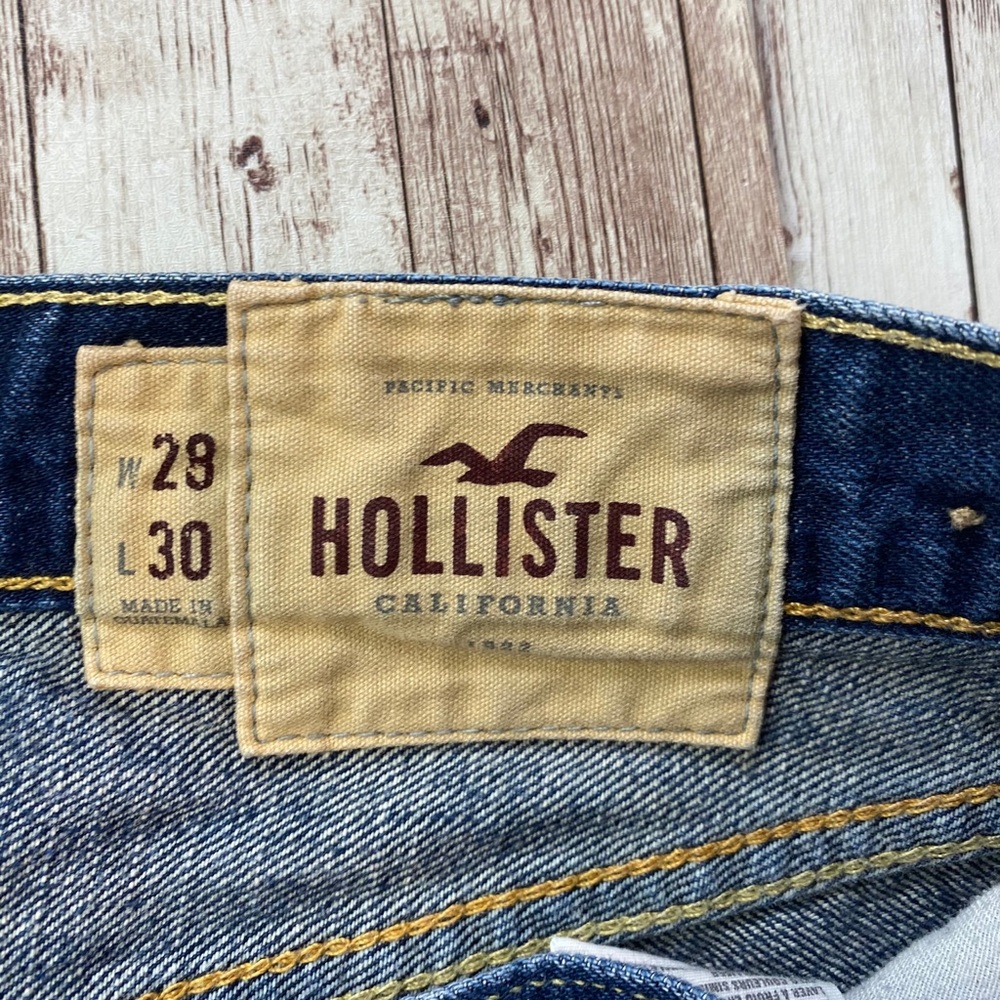 Hollister Y2K Slim Straight Epic Flex Men's Jeans Medium Blue Wash 29x30 - Picture 9 of 10